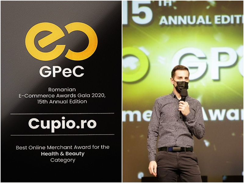 Cupio.ro, desemnat cel mai bun magazin online la gala premiilor e-commerce GPeC