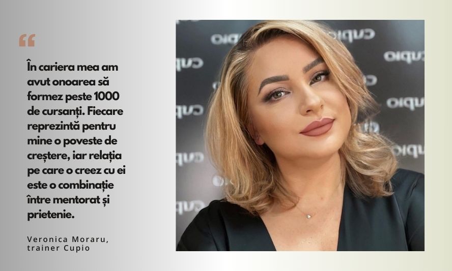 O carieră dedicată formării profesioniștilor. De vorbă cu Veronica Moraru, nail-trainer Cupio