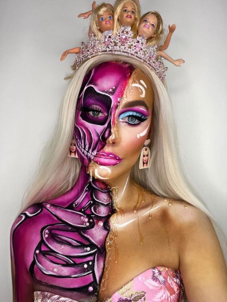 makeup barbie halloween