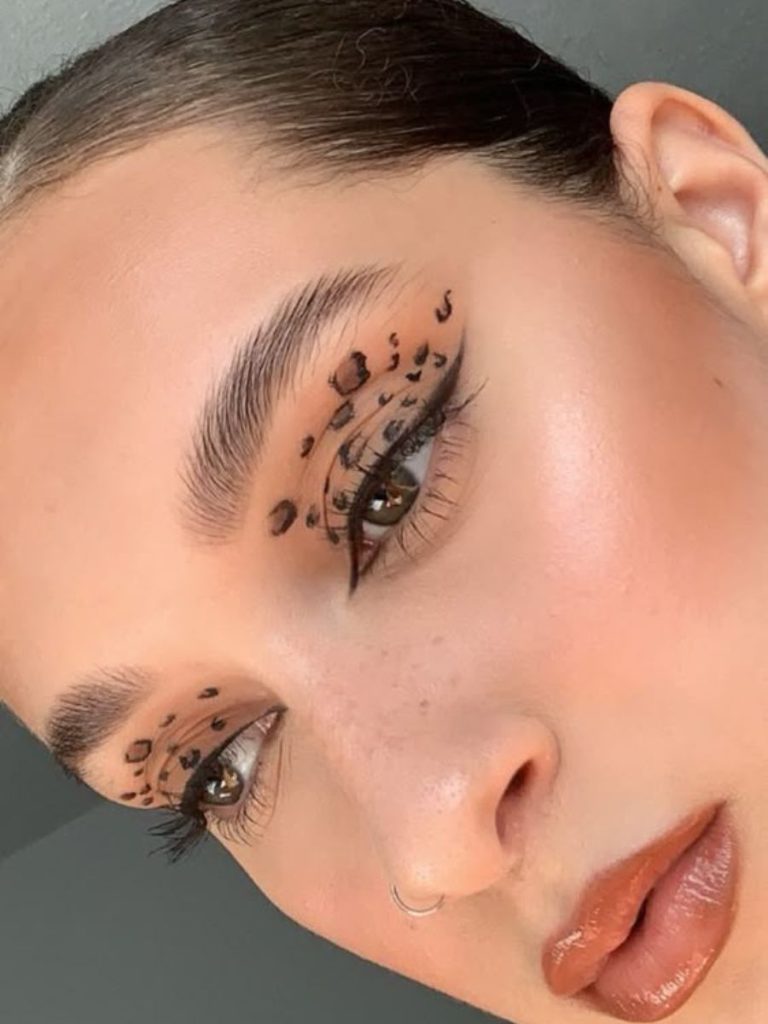 animal print makeup