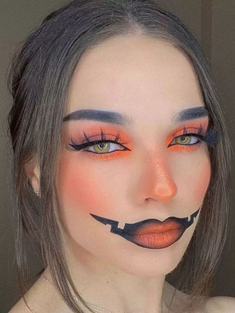 machiaj halloween dovleac