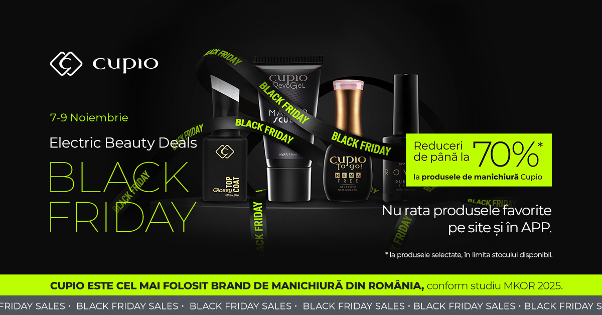 Black Friday Cupio: Top 16 cele mai vândute produse de manichiură în prima zi