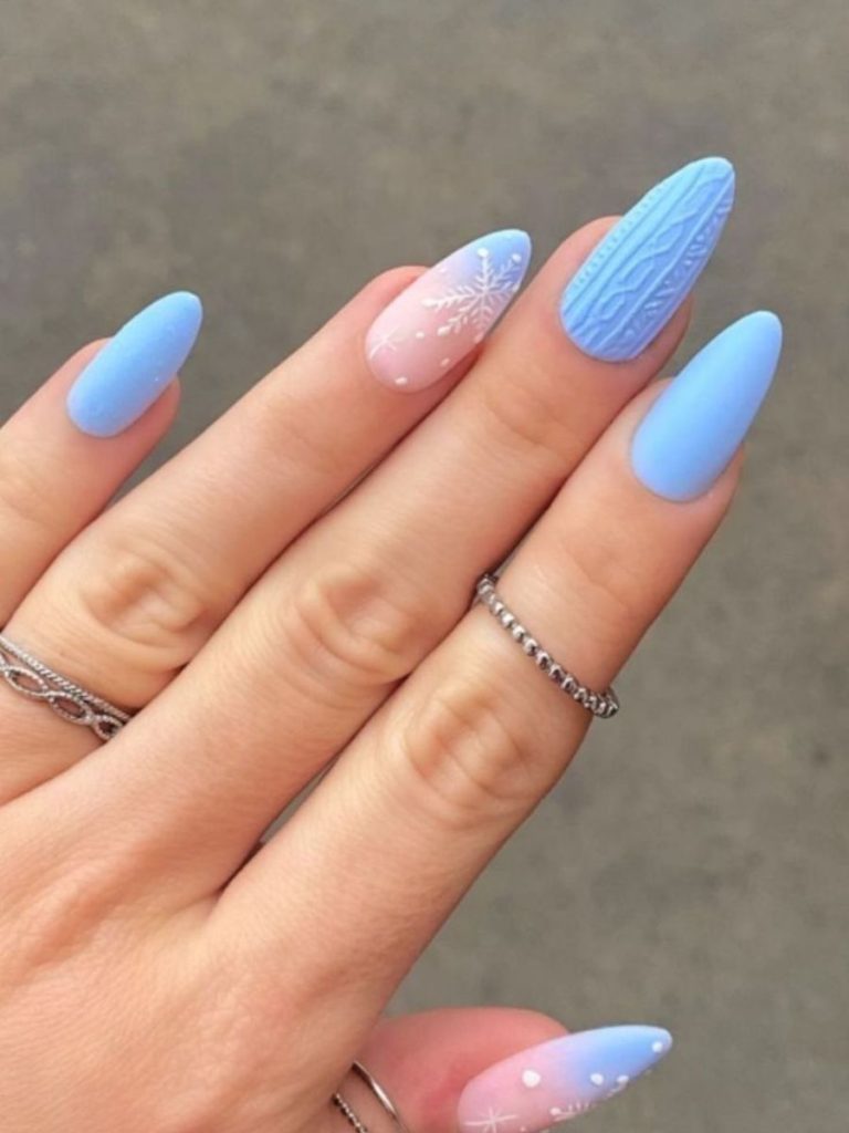 unghii model pulover de iarna