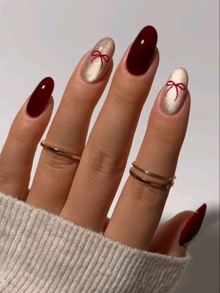 unghii roșii de craciun