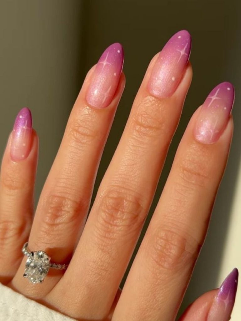 unghii de craciun mov