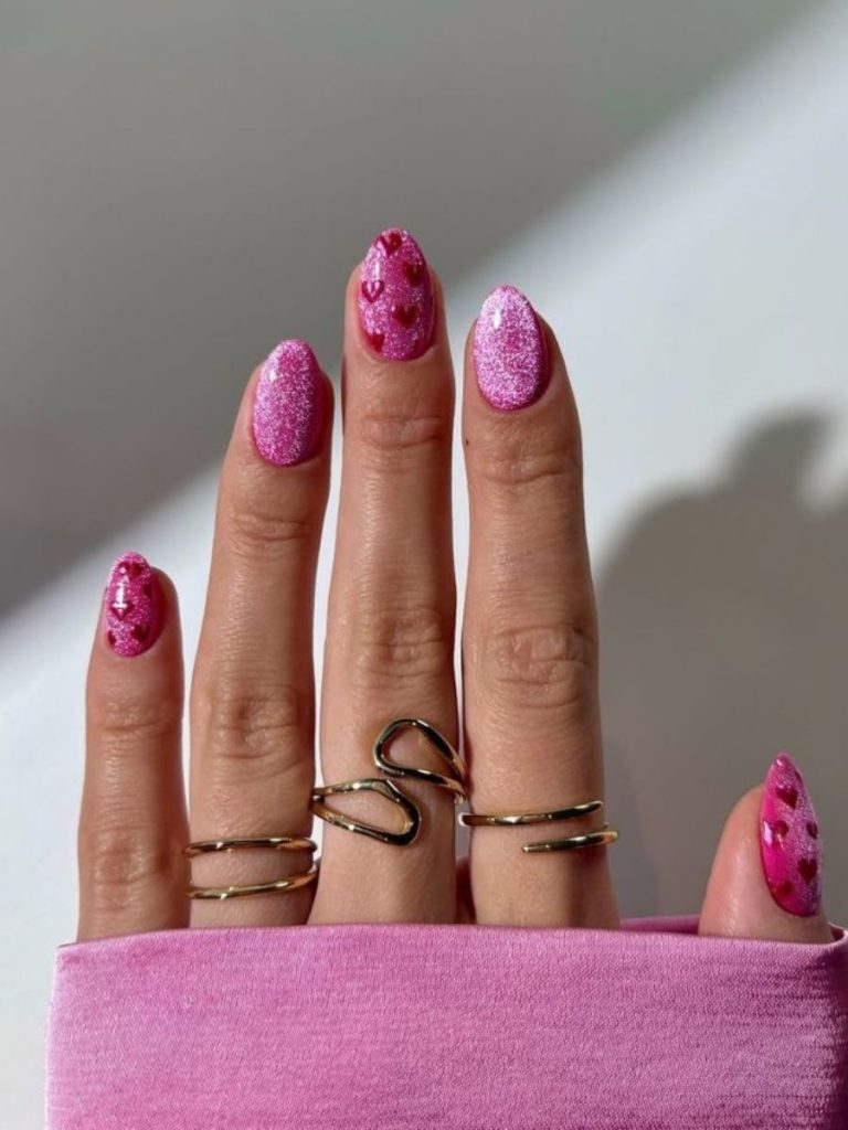 modele unghii cat eye valentines day